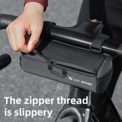 WEST BIKING Reflective Bicycle Handlebar Bag Waterproof Scooter Road Bike Bag 1L