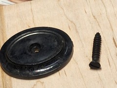 Factory OEM Remington Pistol Grip cap with screw can be used on restorations