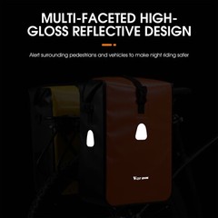 WEST BIKING Waterproof MTB Bike Pannier Bag Bicycle Rear Rack Pack Carrier Bag