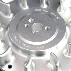 Silver Electric Start Billet Flywheel For Honda GX 200/160 196cc Clone Tillotson