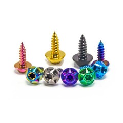 Titanium Self Tapping Screws M4 M5 M6x15/20/25mm Disc Knob Head Flange Torx Head