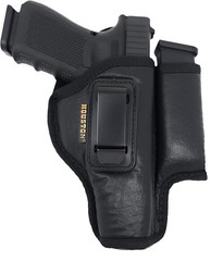 IWB Soft Houston Leather Holster with Magazine/Mag Pouch/Holder – Choose Model