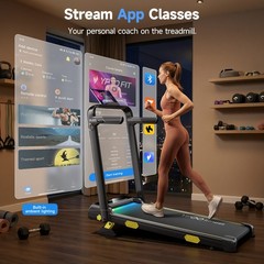 3 in 1 Walking Pad With 16% Incline, 6.2MPH Treadmills For Home Exercise Incline