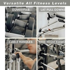 Angled Barbell Grips, Ergonomic Rotating Handles for Weightlifting, Reduce Joint