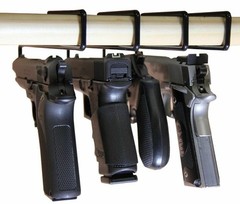 Pack of 5, Handgun Pistol Hanger Rack Safe Shelf Gun Hangers Storage Rack