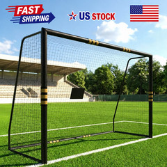 Backyard Soccer Goal 8×5 FT, Heavy Duty Metal Frame Soccer Net with Anti-Collisi