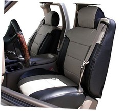2000-2002 Chevy Silverado Artificial Leather Custom Made Original Black/Grey