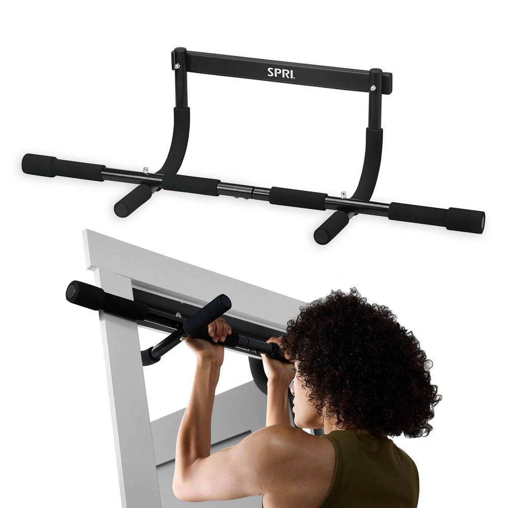 Pull Up Bar – 8-Grip Door Frame Mounting Pull-Up Bar for Versatile Workouts -…