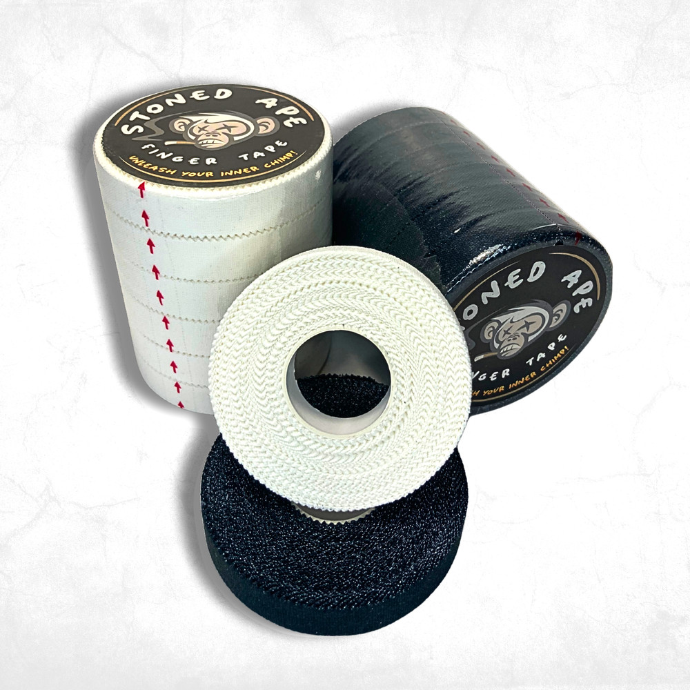 Stoned Ape Finger Tape | BJJ/MMA/Climbing | 6-pack | .5inx32ft | Xtreme Strength