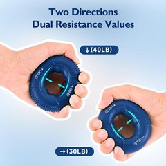 FitBeast Grip Strength Trainer, Finger Exerciser, Forearm Strengthener 9-Piece