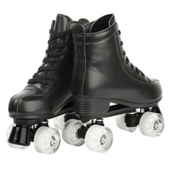 Gets Womens Roller Skates Light Up Wheels Artificial Leather Adjustable Double