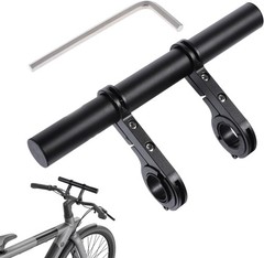 Bike Handlebar Extender, 7.9&Prime; Long Aluminum Alloy Bicycle Cross Bar Extension Mu