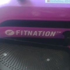 Fitnation Upright Exercise Bike Purple Adjustable Seat LCD-Display Time Calories