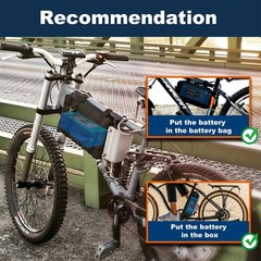 48V Lithium Ebike Battery w/ 30A BMS for ≤1500W Electric Bike Bicycle Scooter US