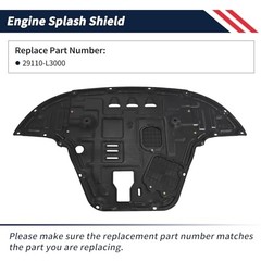 Engine Splash Shield Guard for KIA K5 2021-2025 2026 – PVC (Polyvinyl Chloride)