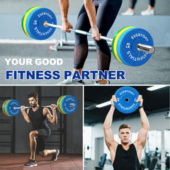 WEIGHT PLATES Olympic Dumbbell Rubber Bumper 10/15/25/35/45/55/100/160 Lbs