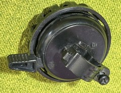 Rare Vintage 1980s OKA KIN JAPAN Steel Bicycle Bell w/PROTECTIVE PLASTIC COVER