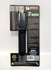 KODIAK Tactical Flashlight 3500 Lumen Compact LED w/ Rubber Coated Grip *NEW*