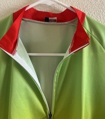Lot of 5 Mens Cycling Jerseys ALL LARGE Unbranded Full Zip