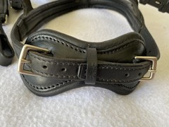 STUBBEN Lightly Used FULL Horse BLACK Padded Leather Freedom Ergonomic BRIDLE