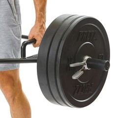 PRCTZ 45 lb Bumper Plate Set Olympic 2 in Barbell Rubber Weight Plates