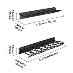 Uimoso Indoor Steel Gun Rack Wall Mount for Rifles and Shotguns, 8 Slots