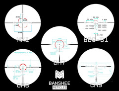Banshee 2-10X30 MPVO Rifle Scope with Offset Scope Mount