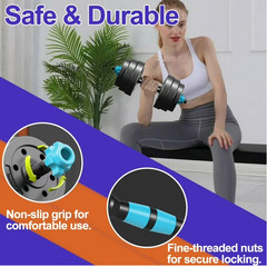 Adjustable Dumbbells, 45LBS 4-in-1 Portable Changeable Dumbbell, Kettlebells