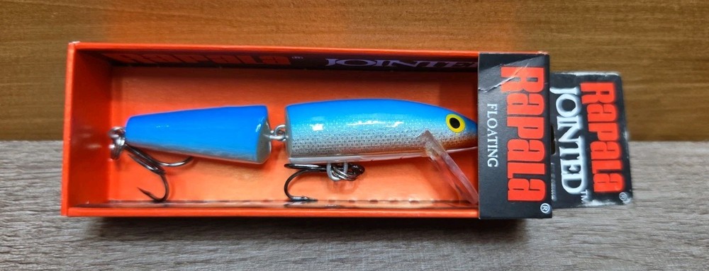 Rapala Jointed 9cm – 3.5&Prime; – 7g Blue Floating Lure Crankbait J-9 B Original Box