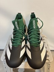 New adidas adizero Impact Football Cleats Black Green IE1409 Mens Size 12 NWOB