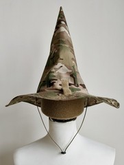 Outdoor Camouflage Hunting Tactical Large Brim Cosplay Wizard Hat