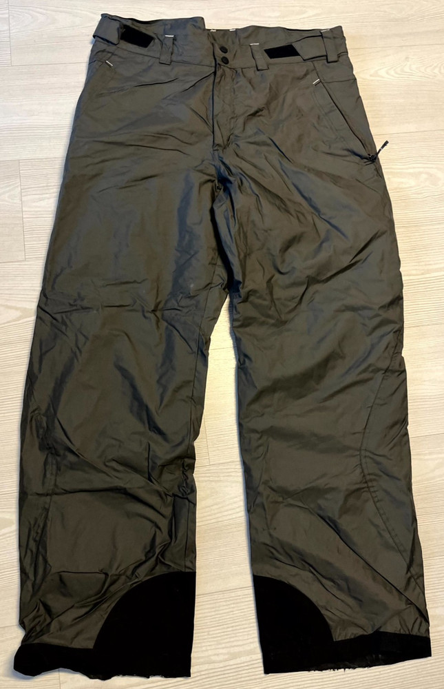 Decathlon Wedze Ski Trousers Mens L Grey Water Repellent Insulated Snowboarding