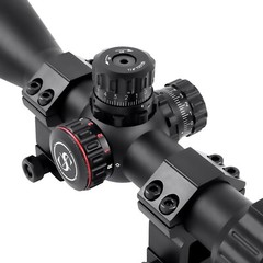 Sniper 6-24X50AOL Hunting Rifle Scope with R/G/B Illuminated Mil-Dot Reticle