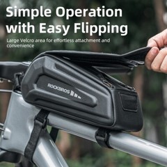 ROCKBROS Bike Phone Holder Top Tube Front Frame Bag Mount Handlebar Bag 6.8&Prime; EVA