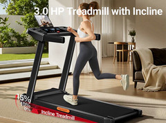 Electric Treadmill 3.0 HP 15% Incline LED Display 12 Programs 330 lb Max