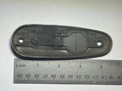 Unknown Vintage Military Surplus Rifle Buttplate w/ Trapdoor Old Gun Part