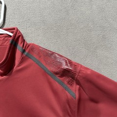 Under Armour Golf Jacket Mens L Red Short Sleeve 1/2 Zip Performance Windstopper