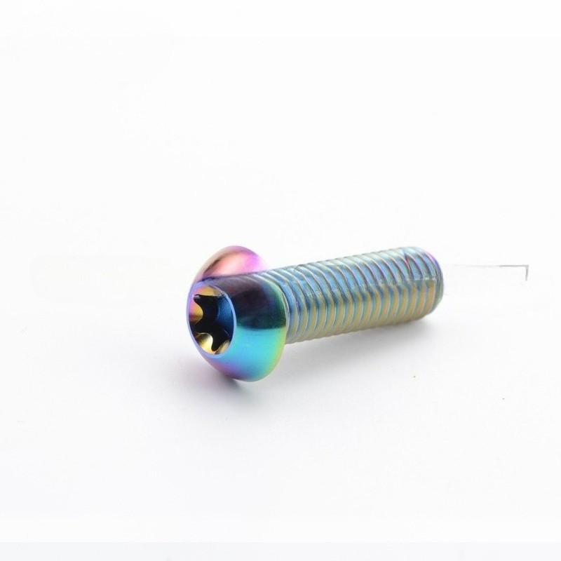 12pcs Titanium Bolt M5x10 12mm Button Torx T25 Bicycle Disc Brake Rotor Screws