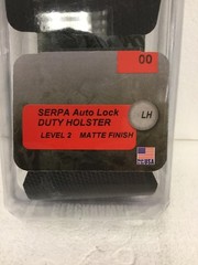 NEW Blackhawk 44H000BK-L Duty Holster Left Hand For Glock 17/19/22/23/31/32