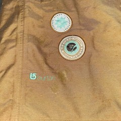 Burton Womens Snowboard Ski Pants Mustard Yellow Size S With Patches