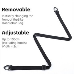 WEST BIKING 1L Bike Handlebar Bag Front Tube Bag Multifunctional Portable Bag