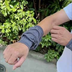 Summer Ice Silk Sleeves Breathable Loose-Fit Cycling Driving Cooling Arm Covers