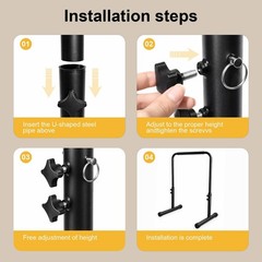 Adjustable Walking Pad Handle Bar with Cup & Phone Holder – 25.5&Prime; Treadmill Hand