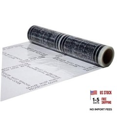 Hi-Tech Auto Adhesive Plastic Floor Mat, 4 mil | Perforated Every 24&Prime; | 100