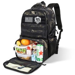 Versatile Tactical Backpack with Insulated Cooler Pocket,Perfect for School,Work