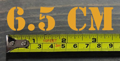 6.5 CREEDMOOR Sticker Decal 3.5&Prime; CM Ammo Can Box Label Ammunition Case Yellow