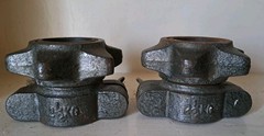 1980s Spin Lock Collars. 5 Kg Weights