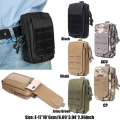 Universal Tactical Military Molle Cell Phone Holster Pouch Waist Pack Belt Bag