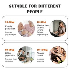 Adjustable Hand Grip Strengthener 5-100kg Wrist Expander Forearm Muscle Trainer