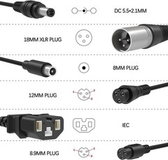 42V 2A Charger for 36V L1thium Li-1on Battery Most Brands with 5.5mm DC Plug